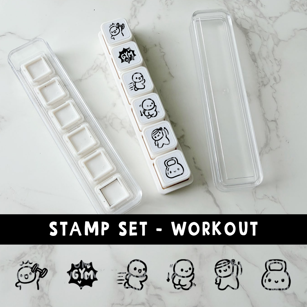 6-IN-1 PUNCH STAMP - Workout