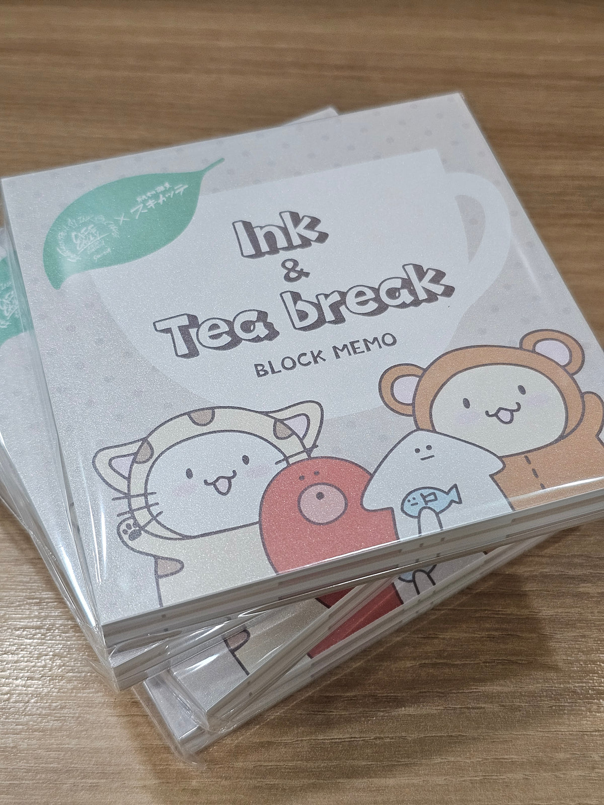 Cafe Calli X Skikatte Block Memo - Ink & Tea Break