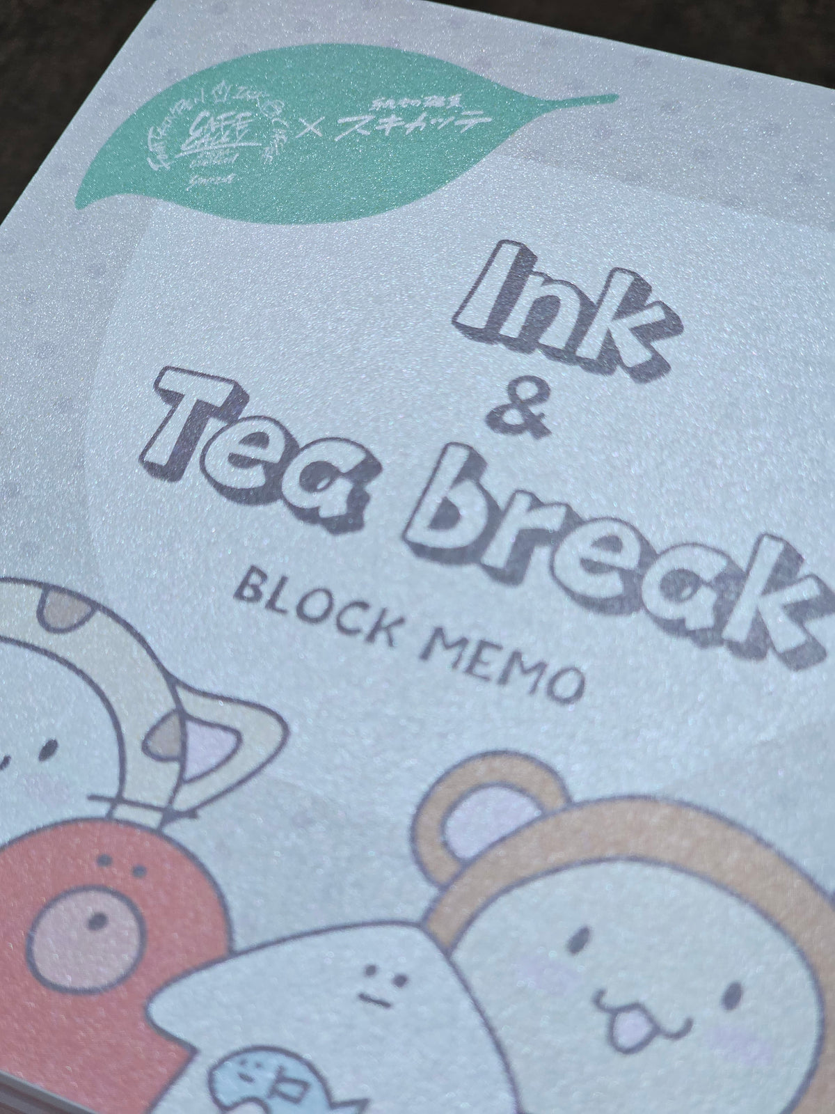 Cafe Calli X Skikatte Block Memo - Ink & Tea Break