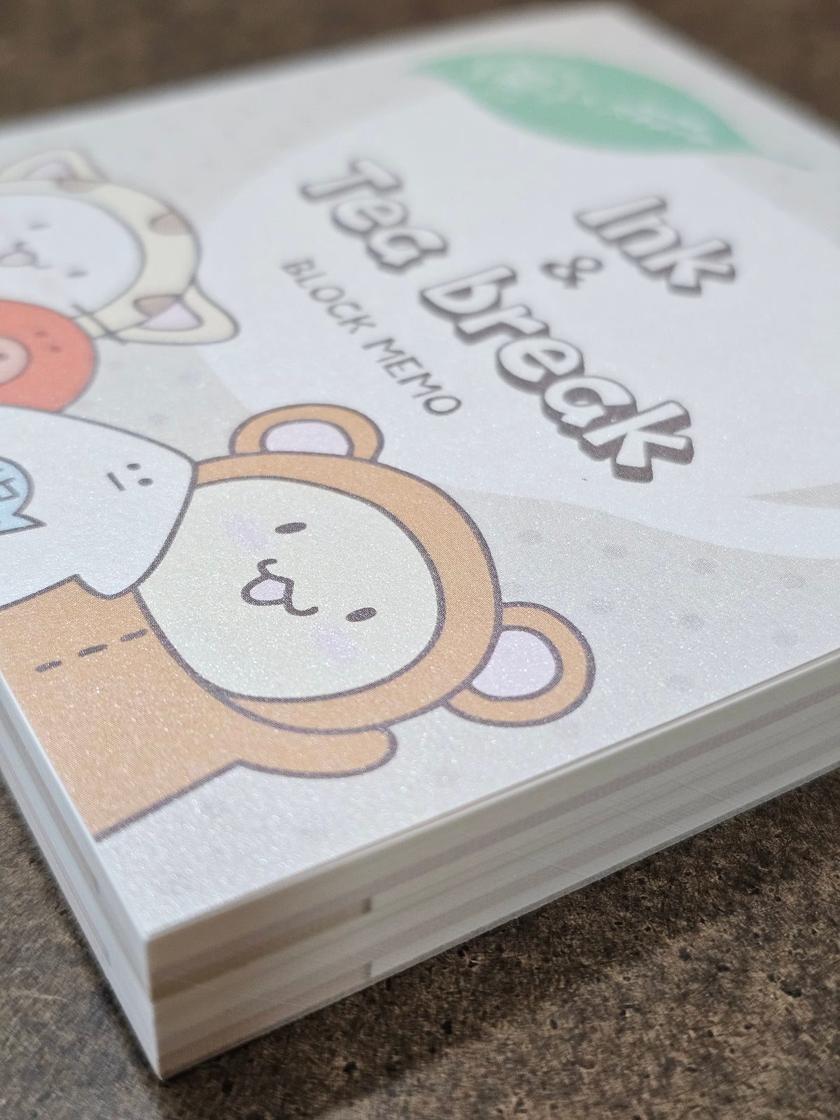 Cafe Calli X Skikatte Block Memo - Ink & Tea Break