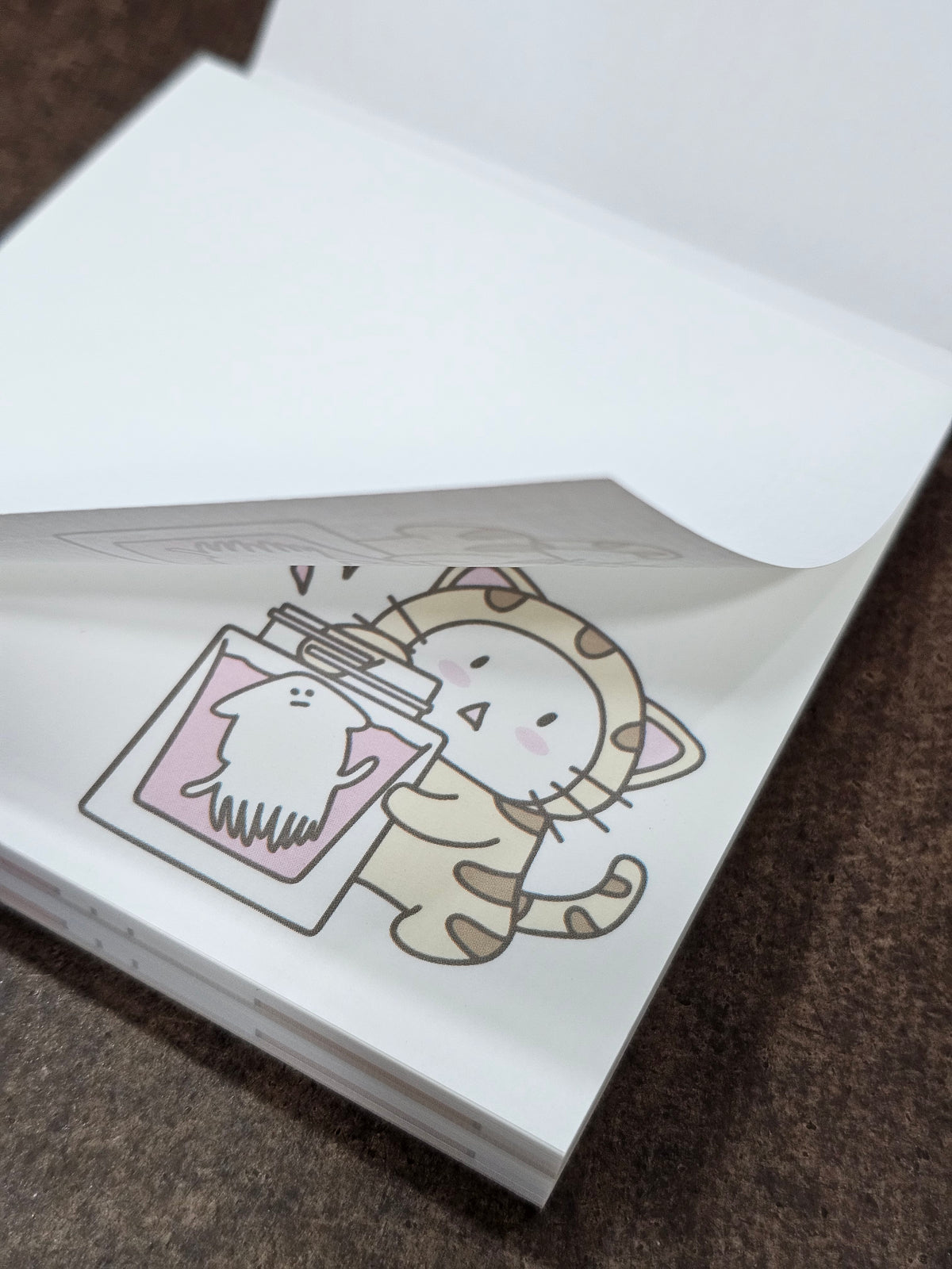 Cafe Calli X Skikatte Block Memo - Ink & Tea Break