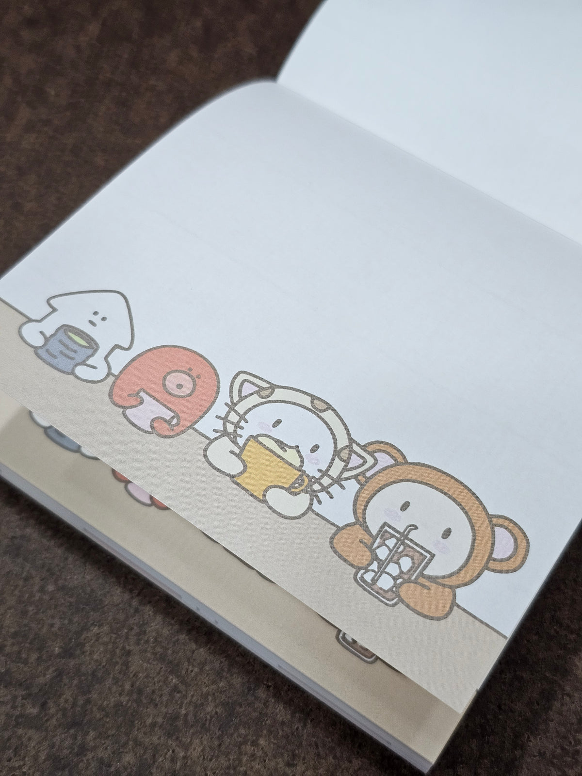Cafe Calli X Skikatte Block Memo - Ink & Tea Break