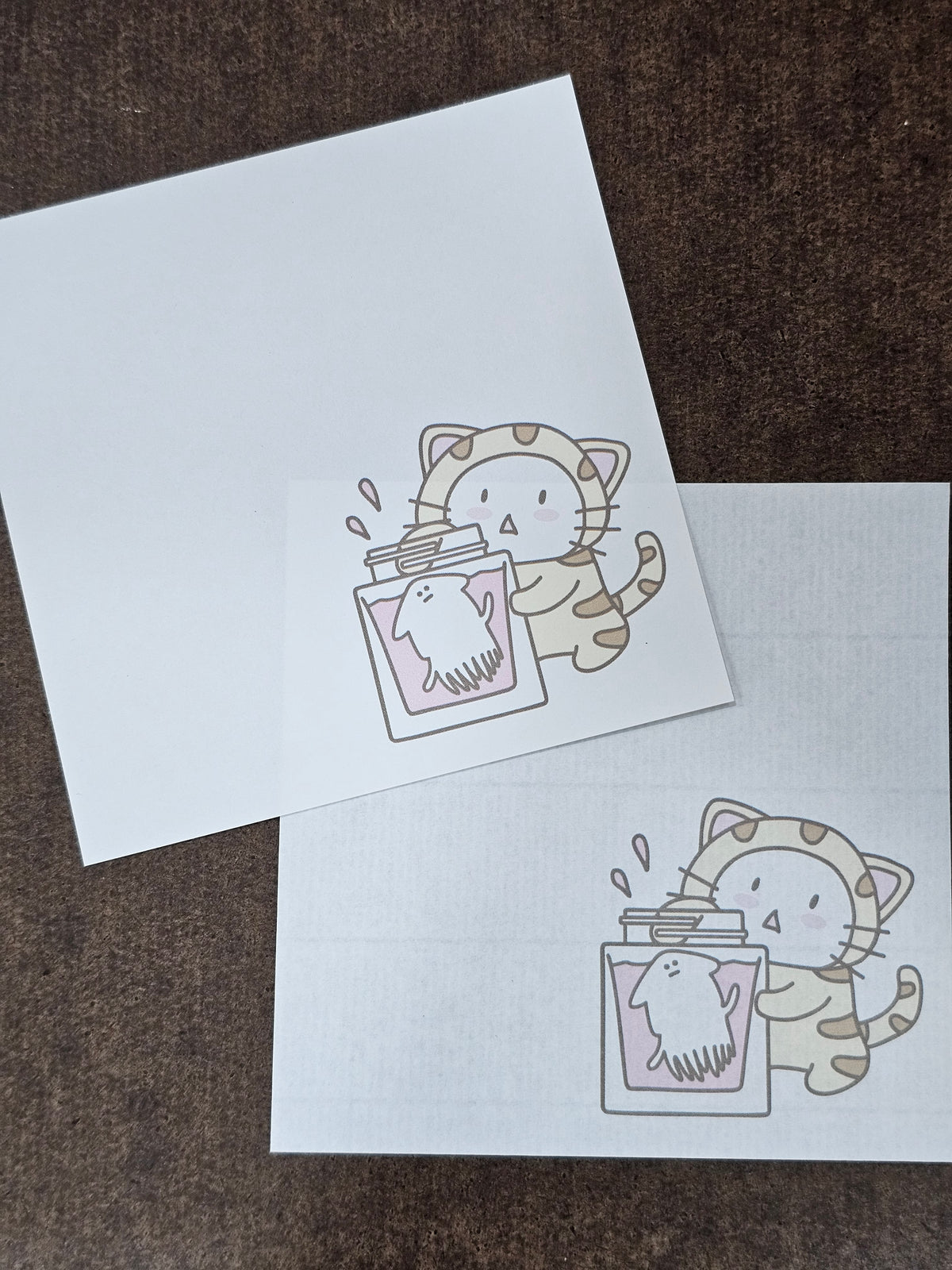Cafe Calli X Skikatte Block Memo - Ink & Tea Break
