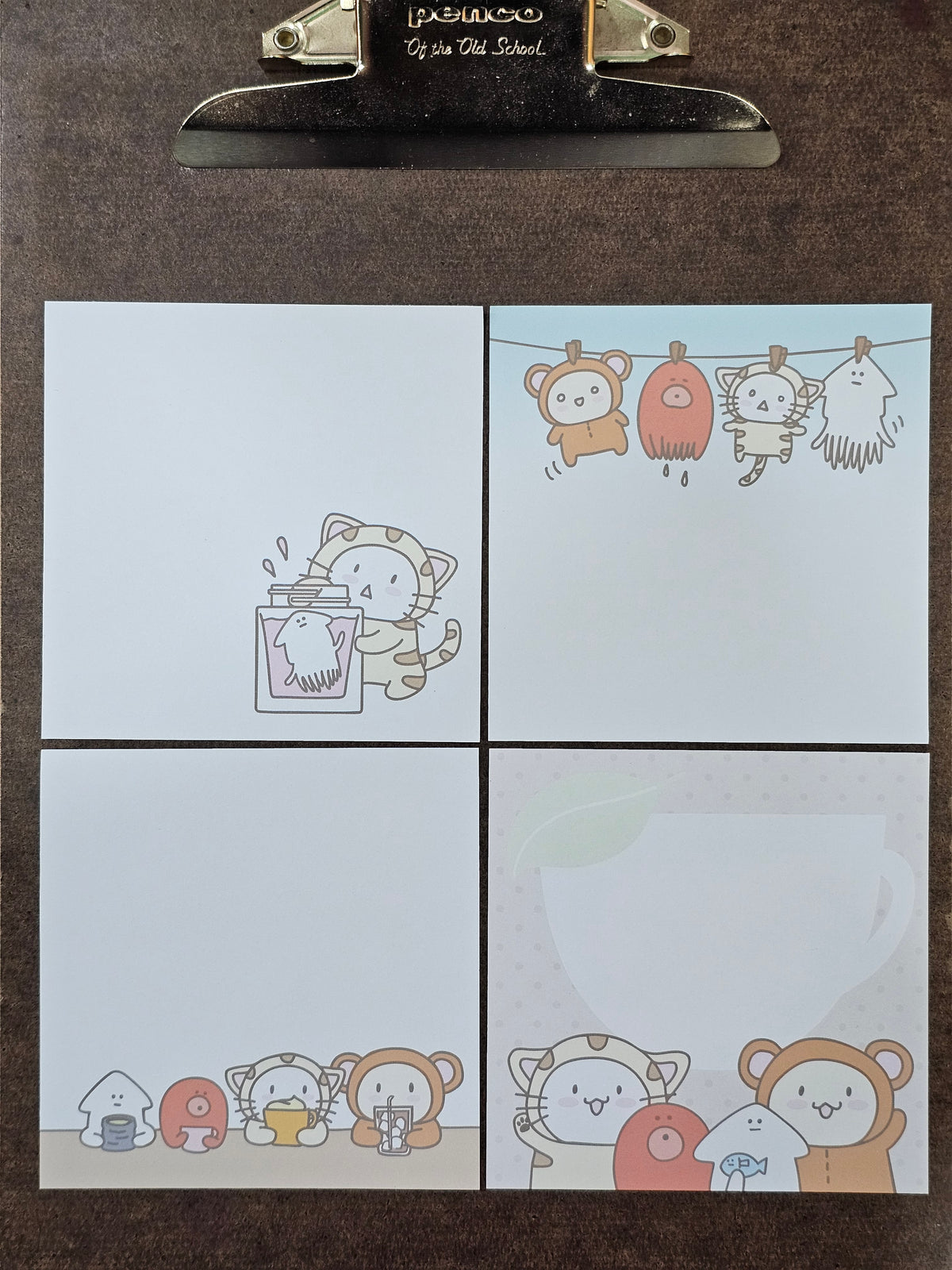 Cafe Calli X Skikatte Block Memo - Ink & Tea Break