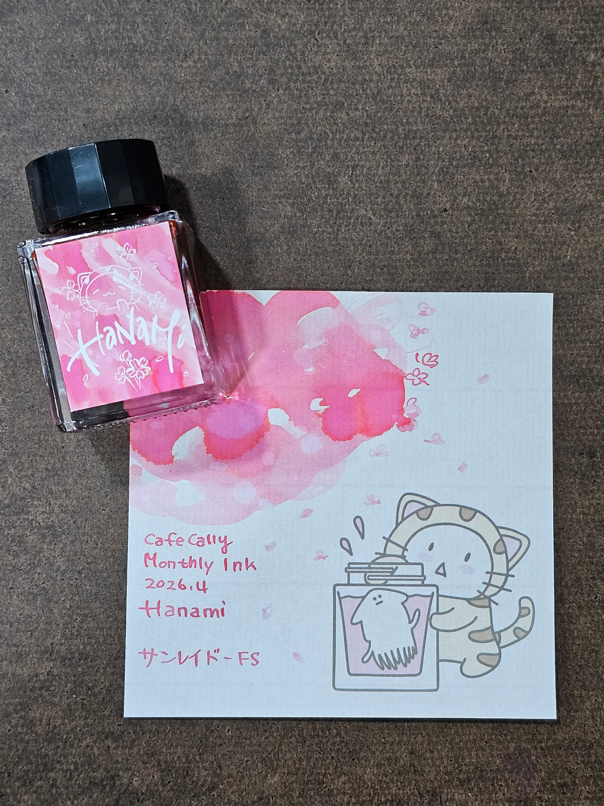 Cafe Calli X Skikatte Block Memo - Ink & Tea Break