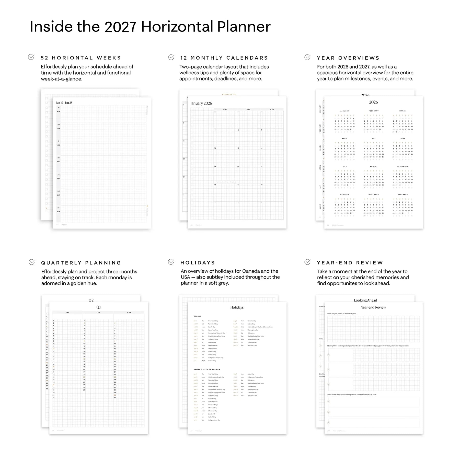 2027 Horizontal Planner (Ships August 2026)