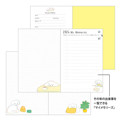Pocket Diary Mini Dog 2026