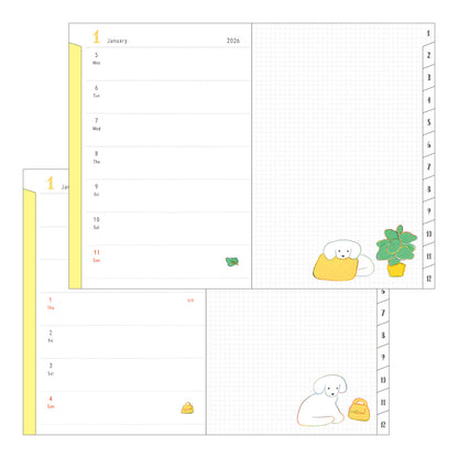 Pocket Diary B6 Dog 2026