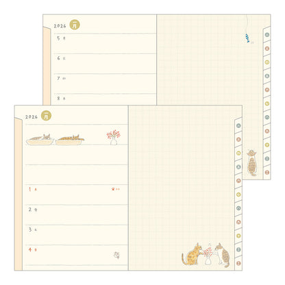 Pocket Diary B6 Cat 2026