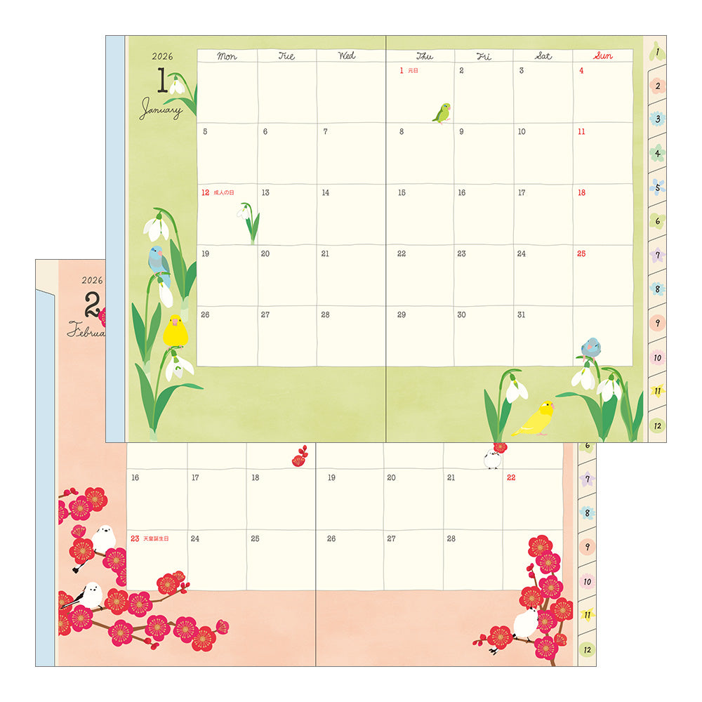 Pocket Diary B6 Bird 2026