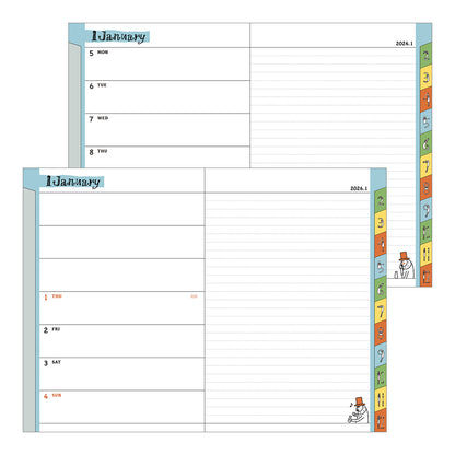 Pocket Diary B6 Ojisan 2026