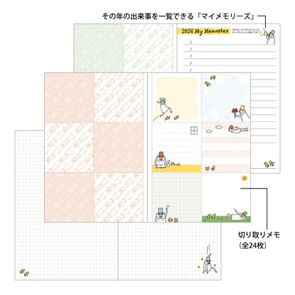 Pocket Diary B6 Ojisan 2026