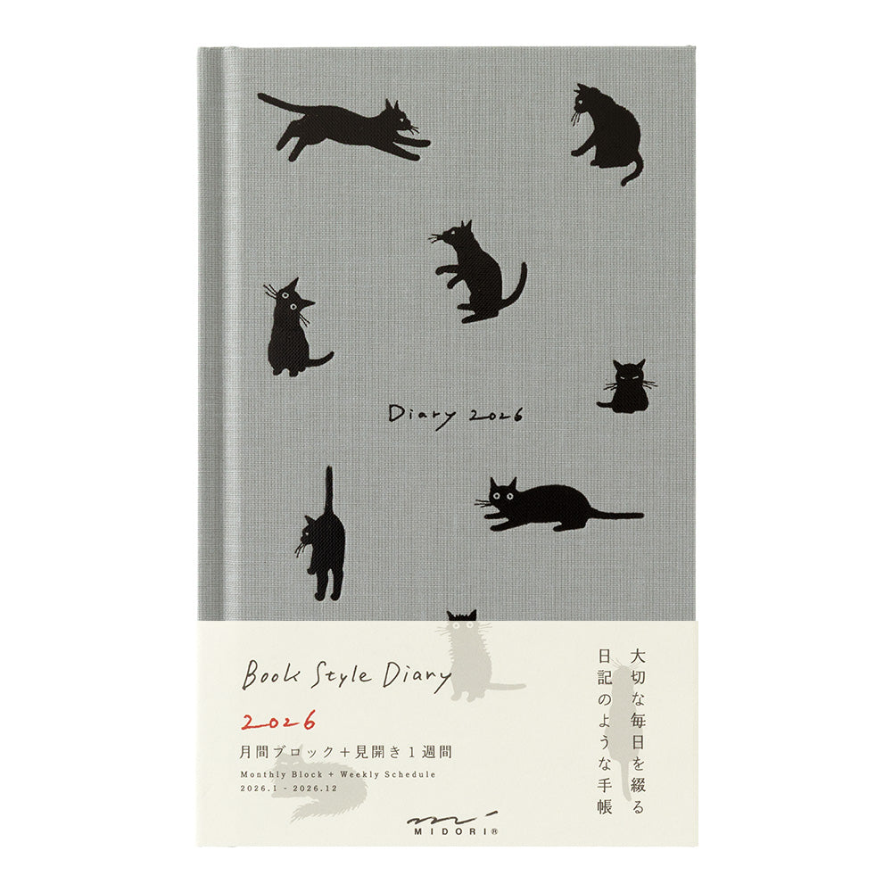 Book Style Diary B6 Variant Cat Gray 2026