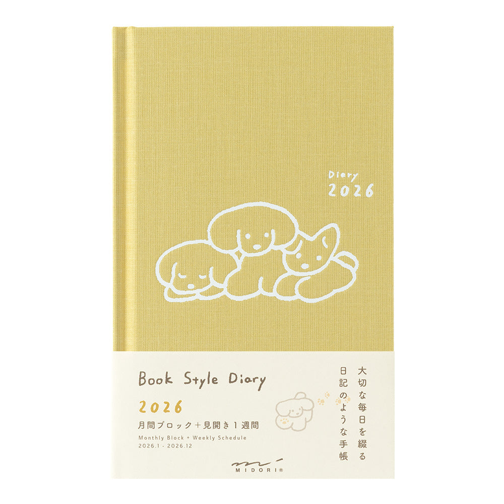 Book Style Diary B6 Variant Dog Yellow 2026