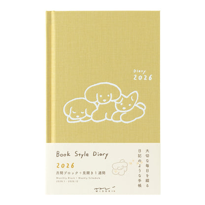 Book Style Diary B6 Variant Dog Yellow 2026