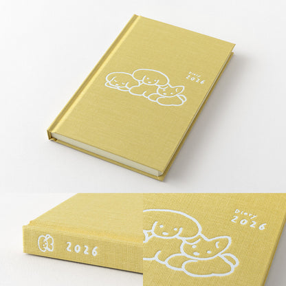 Book Style Diary B6 Variant Dog Yellow 2026