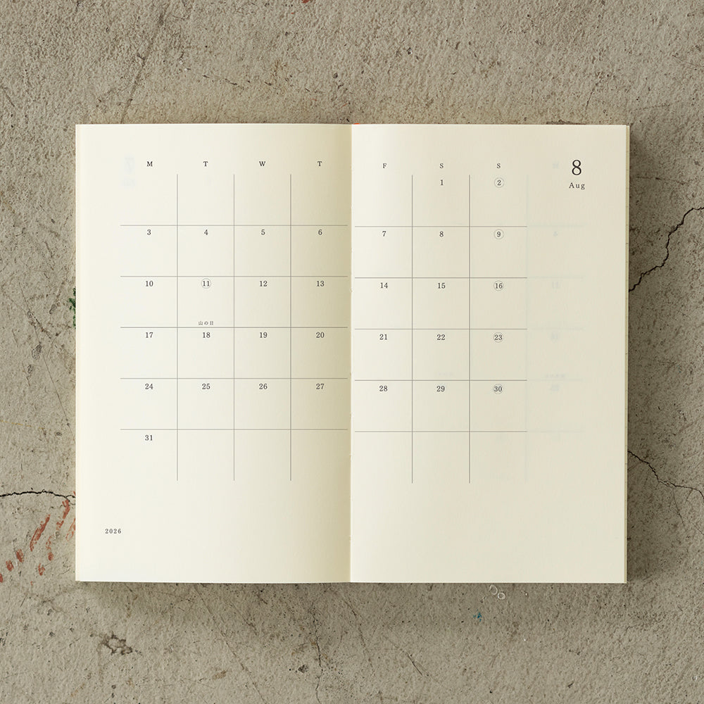 Notebook Diary B6 Slim 2026