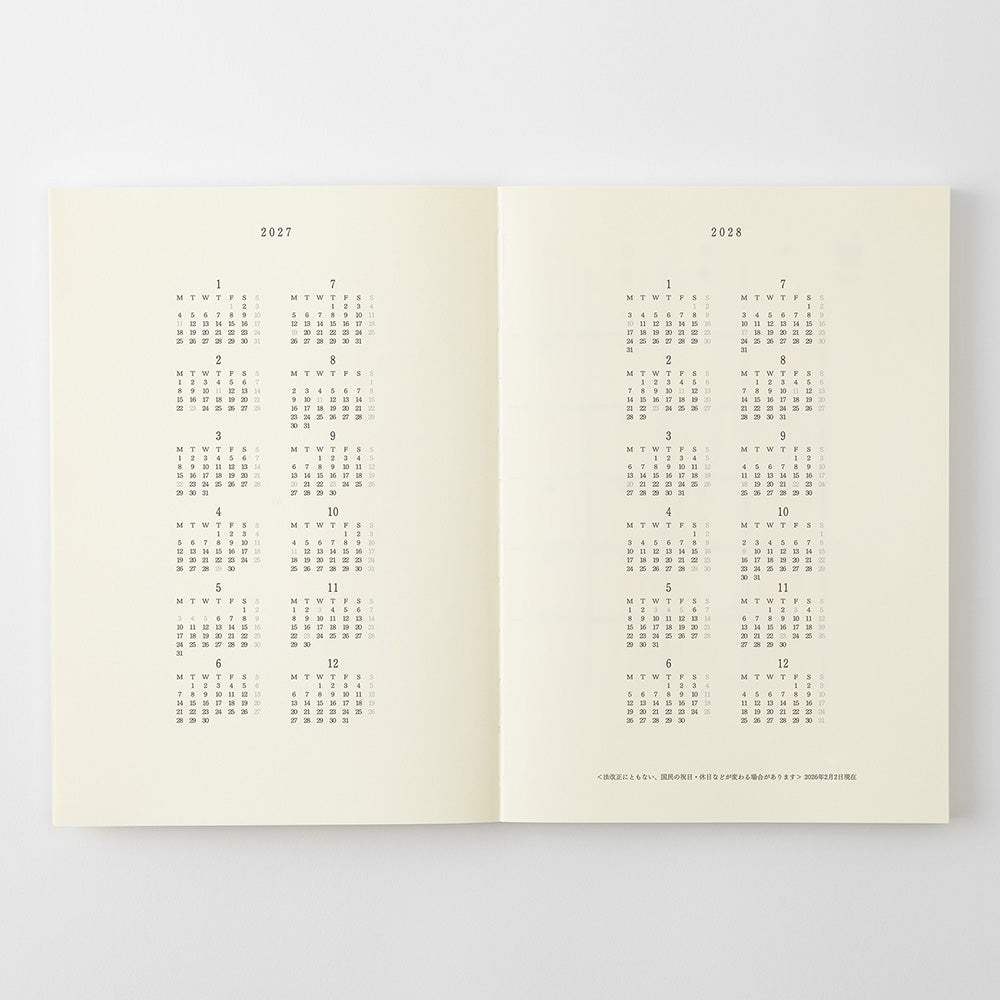 Notebook Diary A5 2027