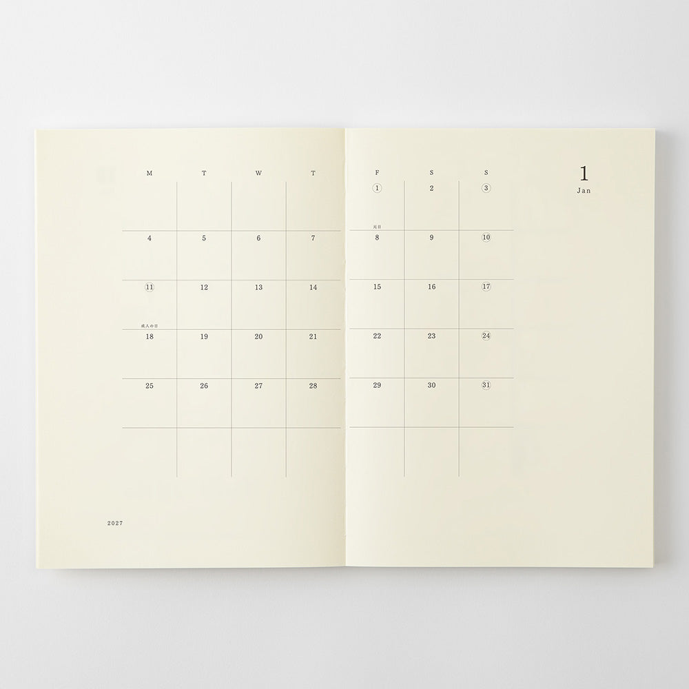Notebook Diary A5 2027