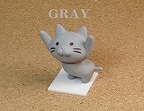 Grey Cat Pen Holder