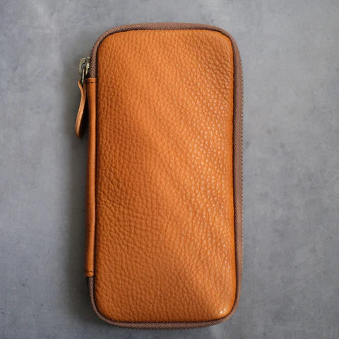 3-Slot Zip Pen Case (Pebble Nume)