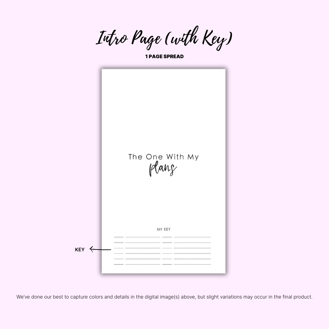 2026 Plans - Monthly (PRE-ORDER)