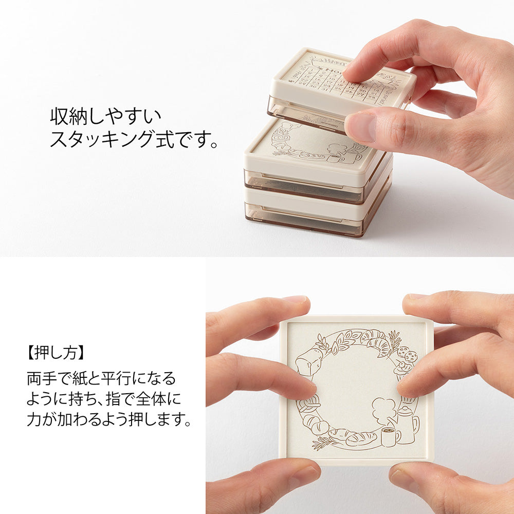 Paintable Stamp Pre-inked (SOFT COLOR) Bread Brown