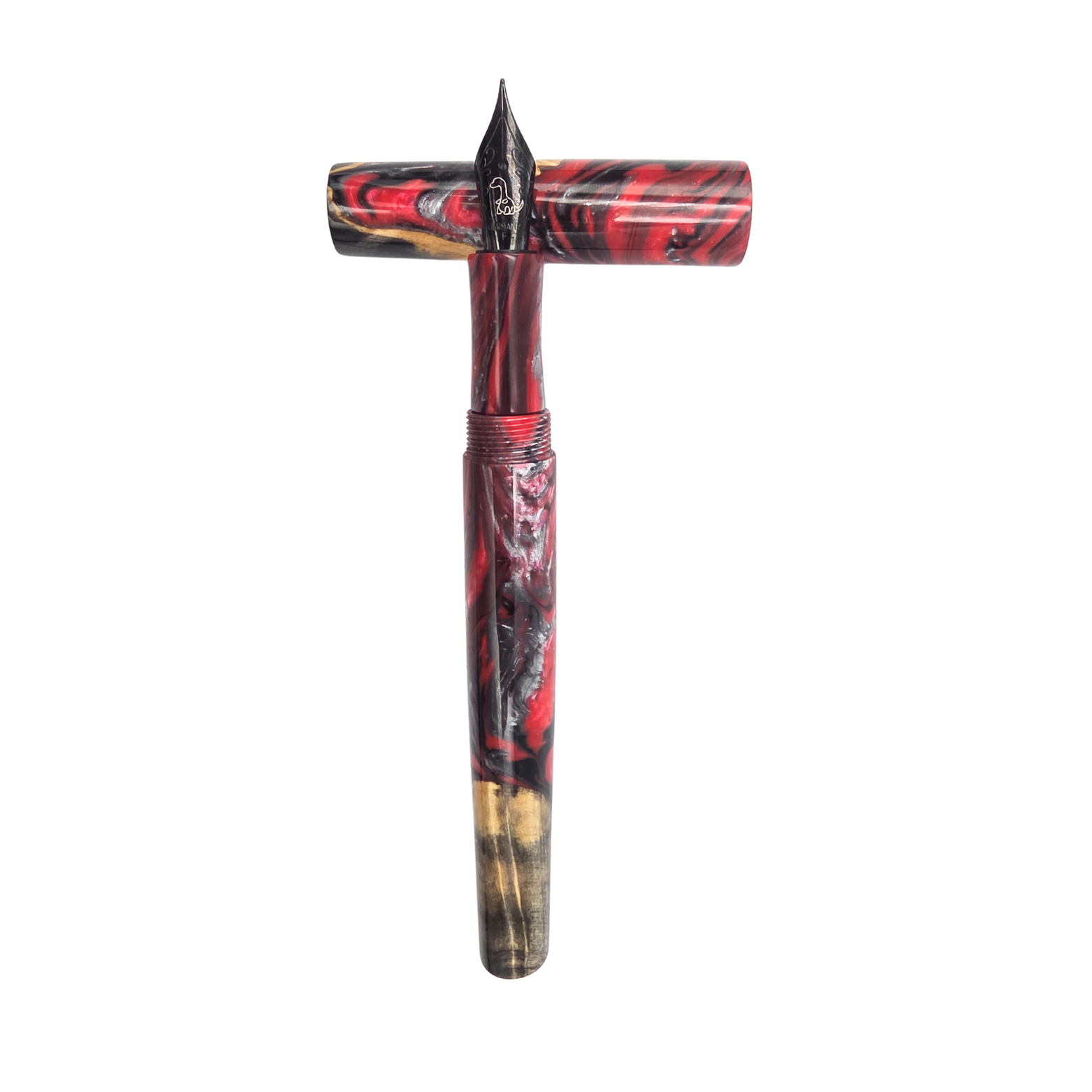 Red/Black Buckeye Burl Wood