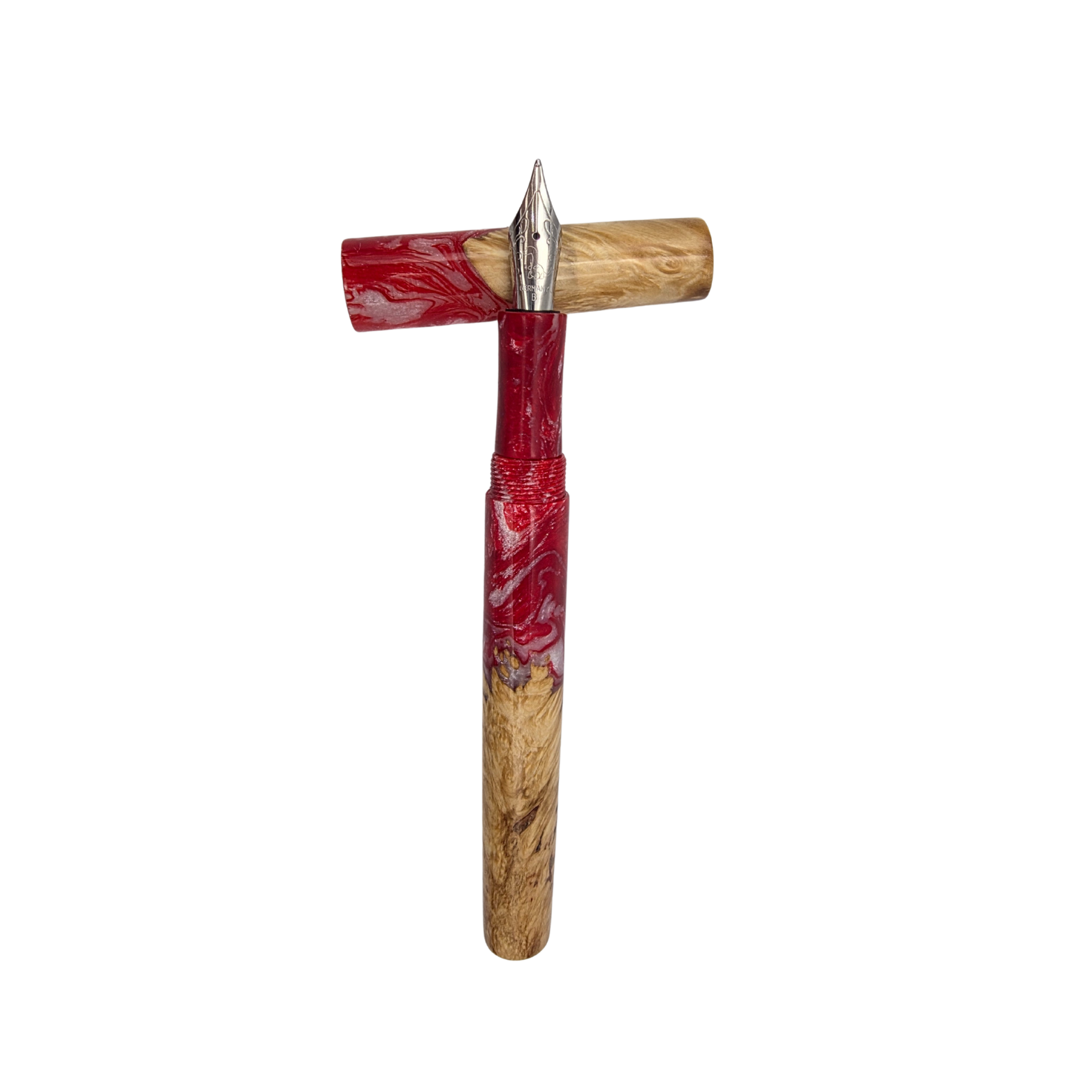 Red in Box Elder Burl Wood
