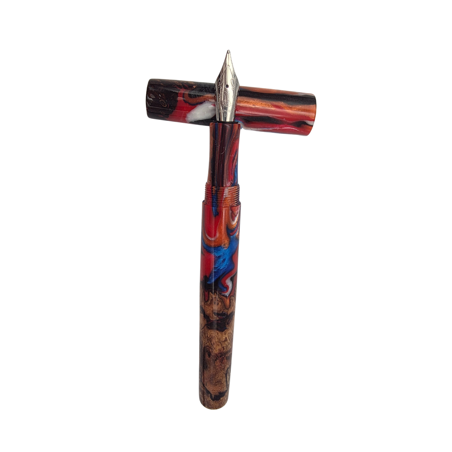 Red/Blue Spalted Big Leaf Maple Wood