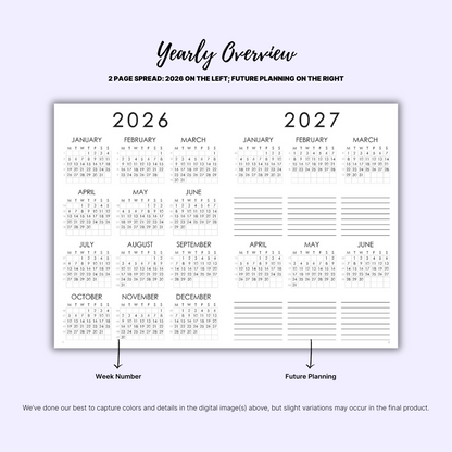 2026 Plans - Weekly Duo (PRE-ORDER)