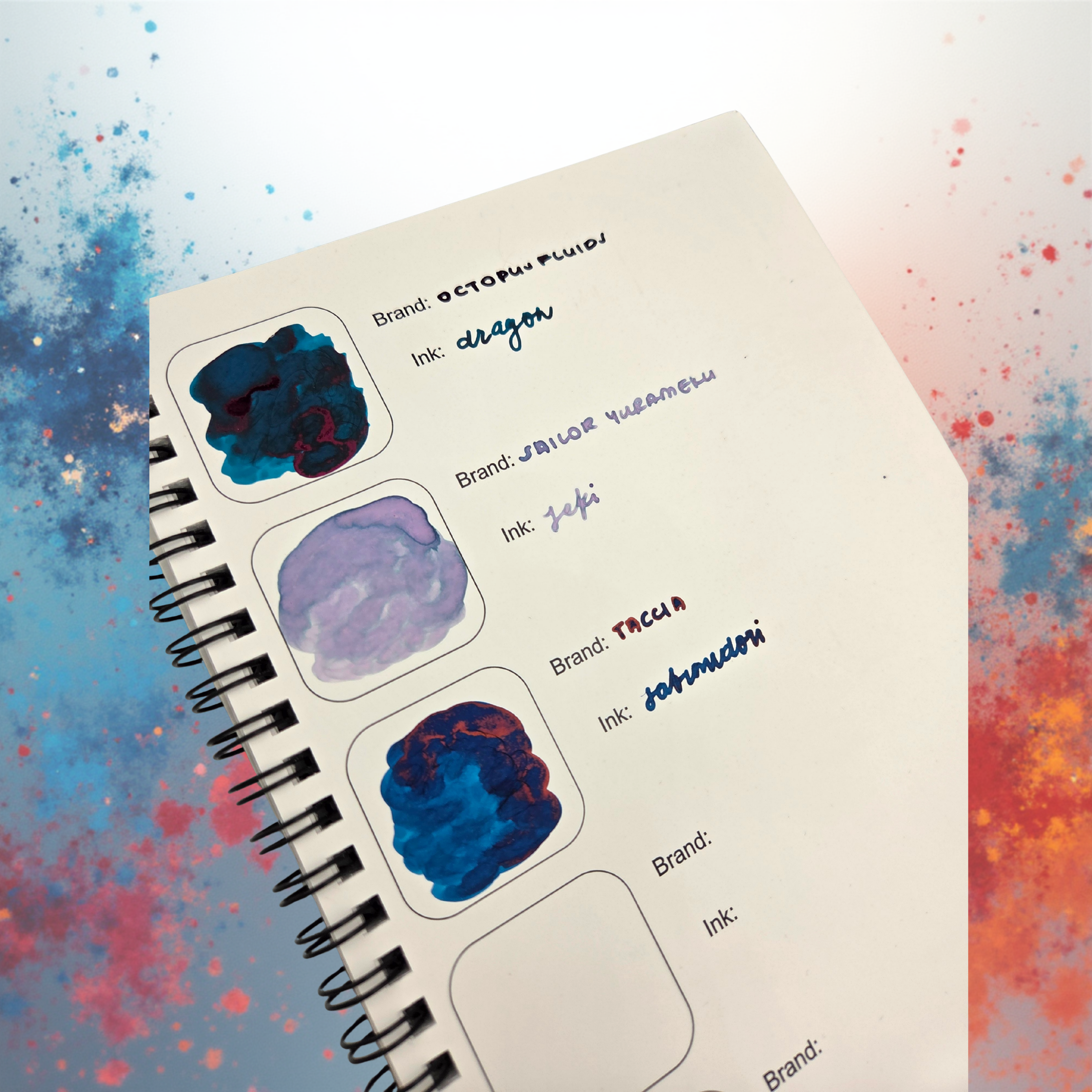 Dino-Writes Ink Swatch Book
