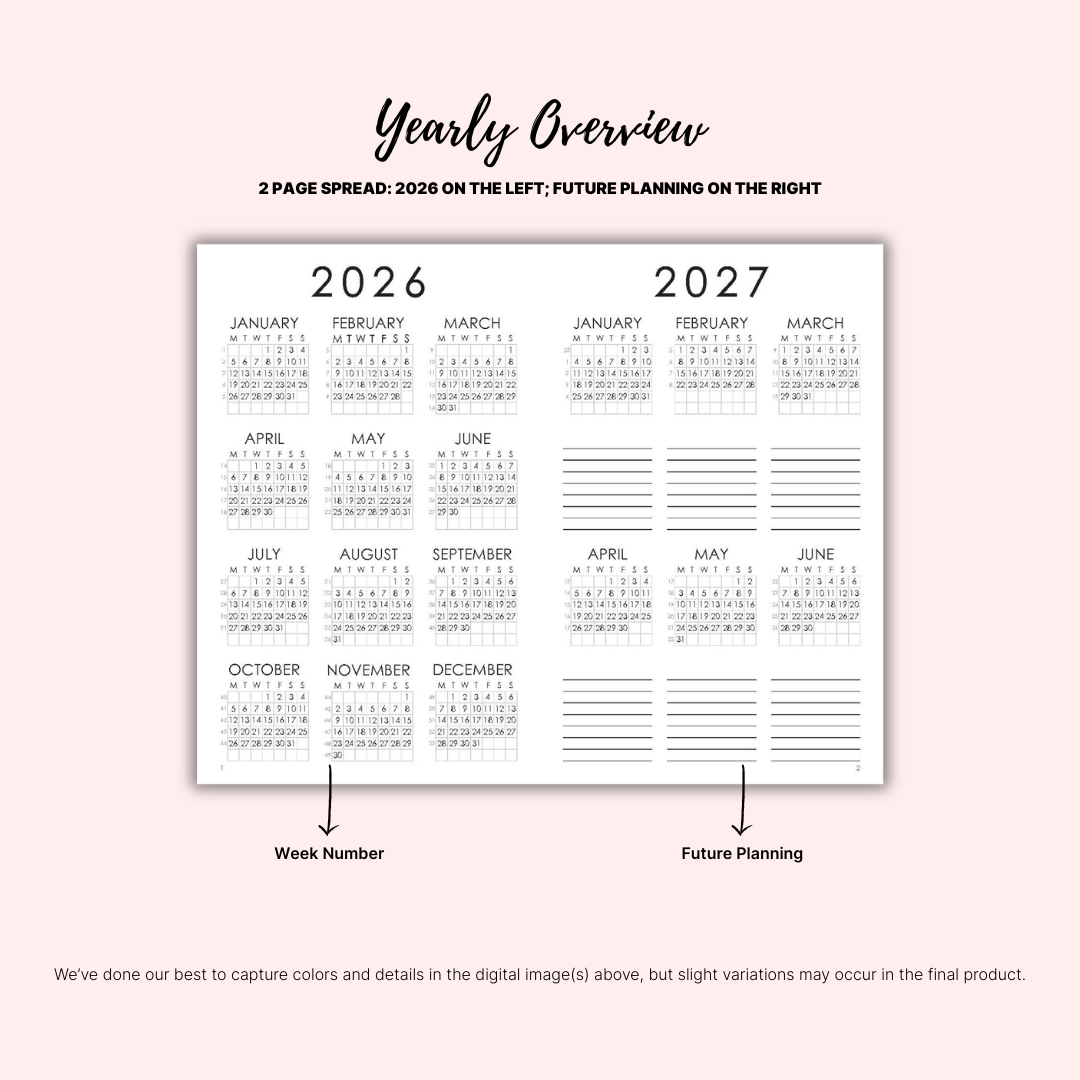 2026 Plans - Daily (PRE-ORDER)
