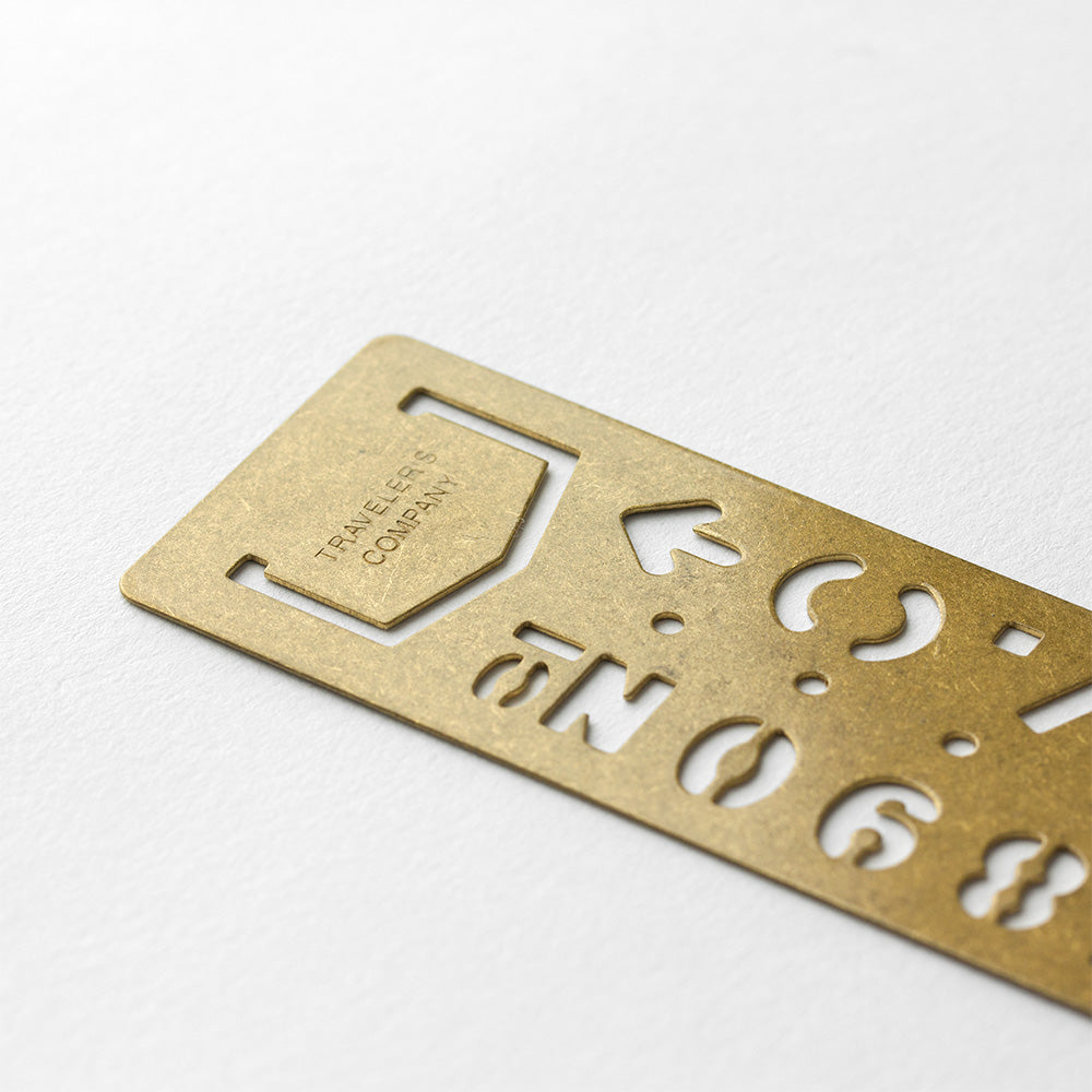 TRC Brass Template Bookmark Number