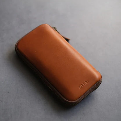 6-Slot Zip Pen Case (Tochigi Leather)