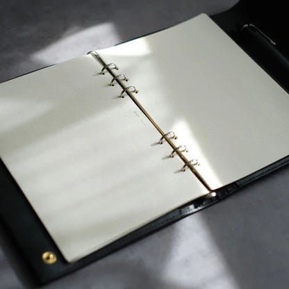 A5 Ring Binder with Pen Holder (Tochigi Leather)