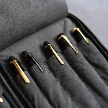 10-Slot Zip Pen Case (Tochigi Leather)