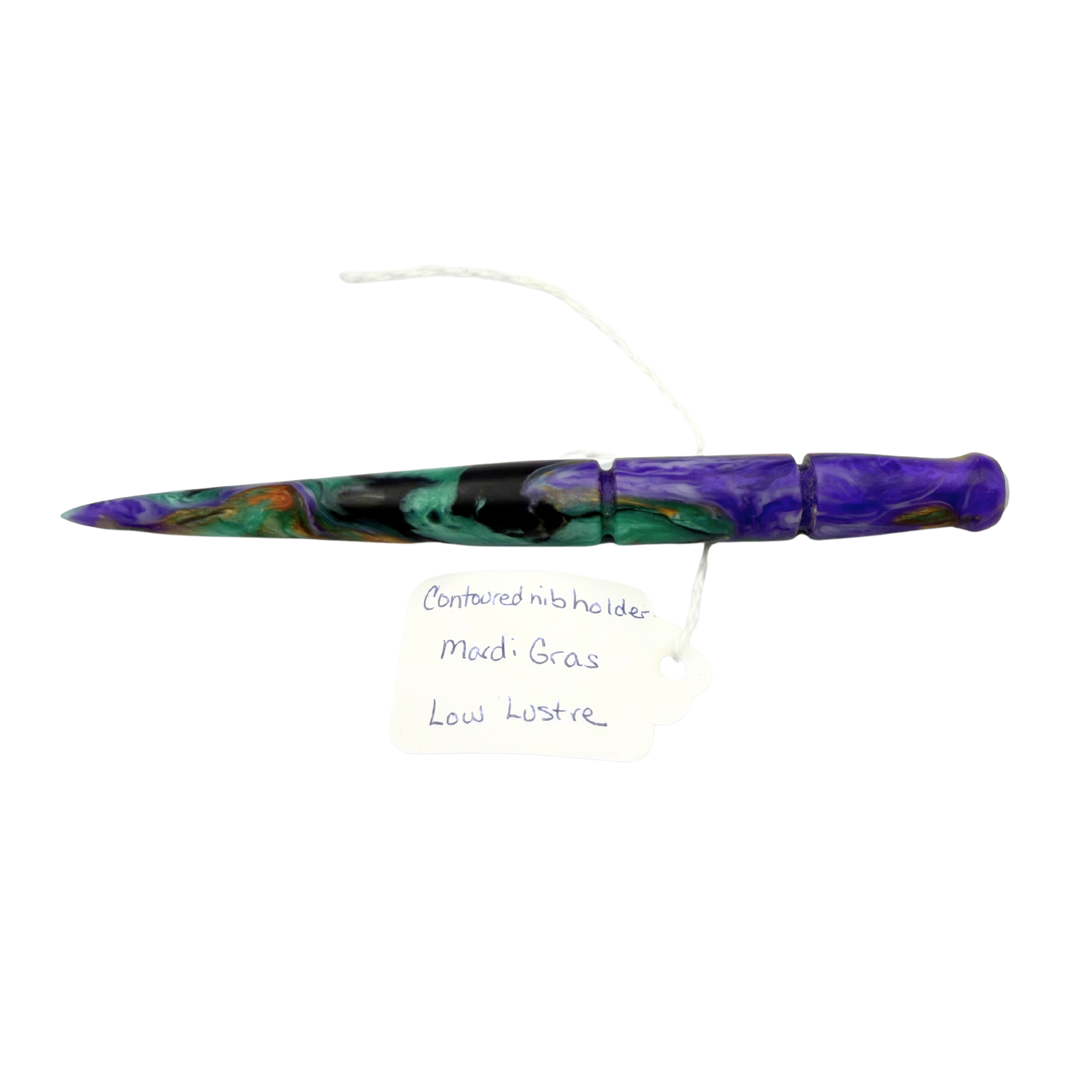 Contoured Nib Holder - Mardi Gras (Low Lustre)