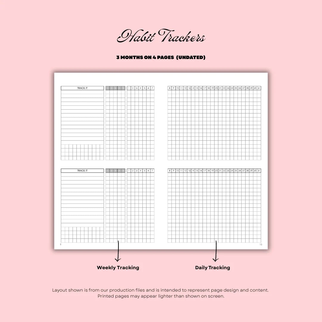 Plans - Quarterly Horizontal Planner (Undated Edition)