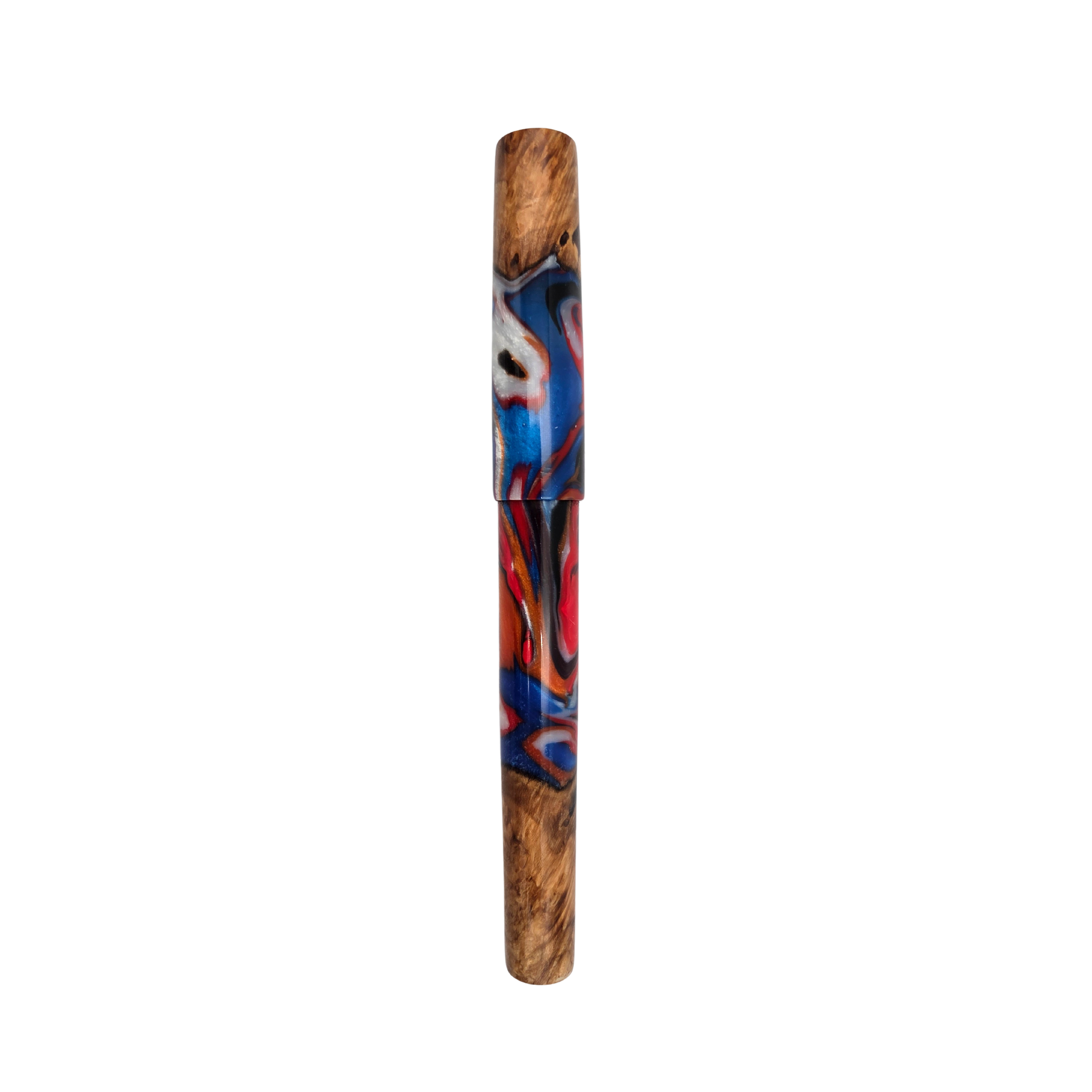 Red/Blue Spalted Big Leaf Maple Wood