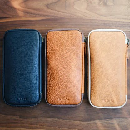 3-Slot Zip Pen Case (Pebble Nume)
