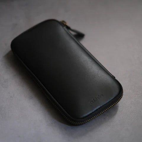 6-Slot Zip Pen Case (Tochigi Leather)