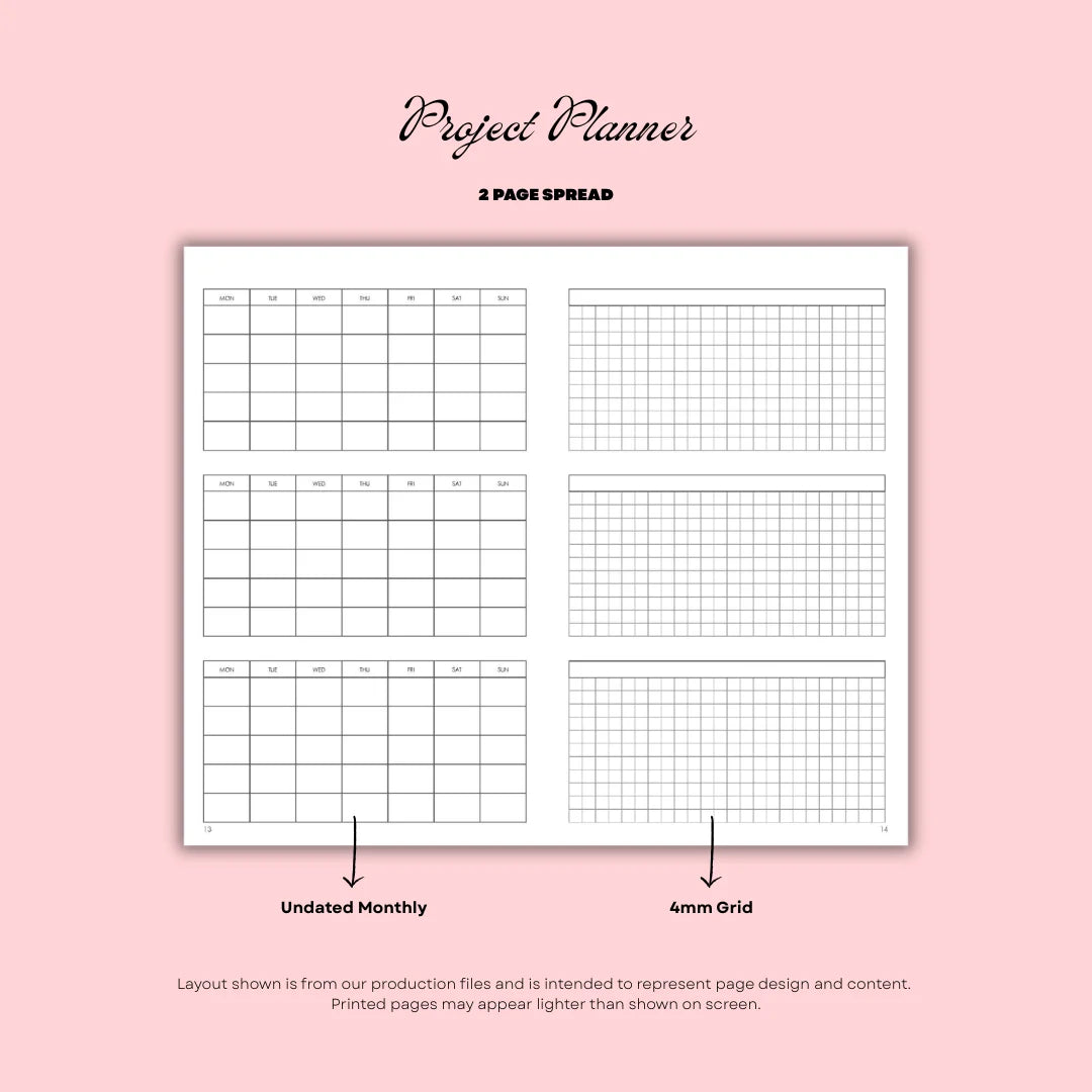 Plans - Quarterly Horizontal Planner (Undated Edition)