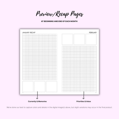 2026 Plans - Monthly (PRE-ORDER)