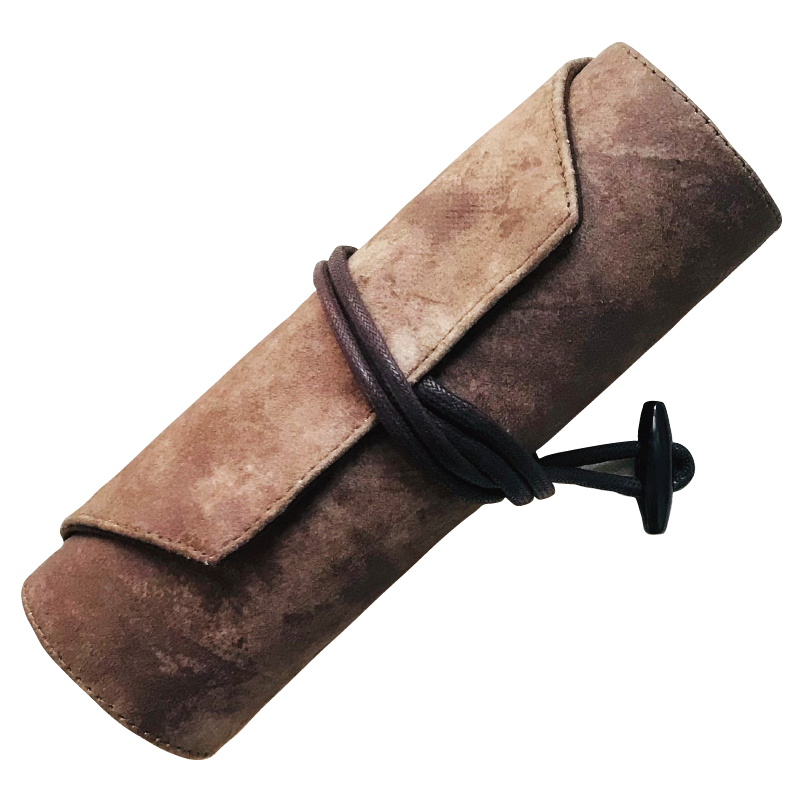 Pleather 6 Pen Roll