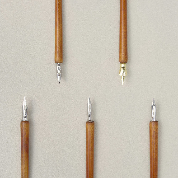 Wood Dip Pen Holder