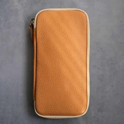 3-Slot Zip Pen Case (Pebble Nume)