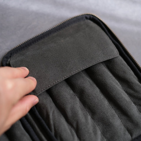 10-Slot Zip Pen Case (Tochigi Leather)