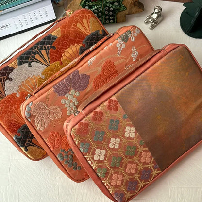 Kimono Obi Fabric 20 Pen Case (Kasume-zome) (Limited Edition)