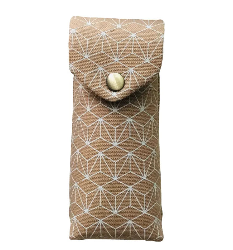 Cotton Print Grilles 2 Pen Pencase